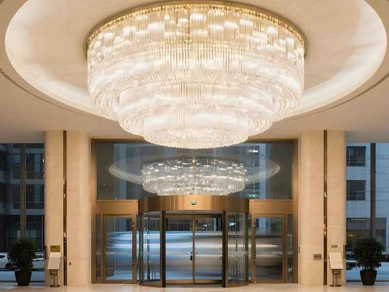 非標(biāo)定制酒店大堂水晶裝飾燈具-K101